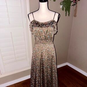 Floral Print Maxi Dress